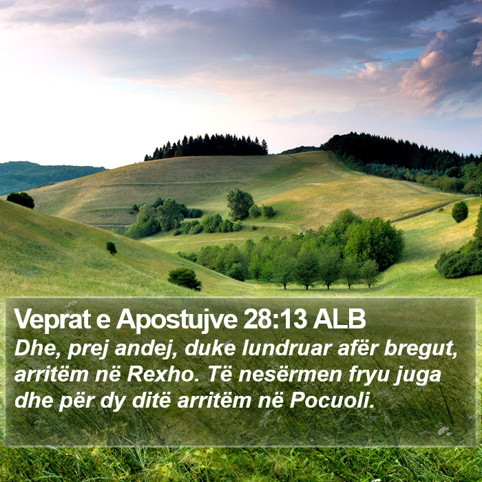 Veprat e Apostujve 28:13 ALB Bible Study