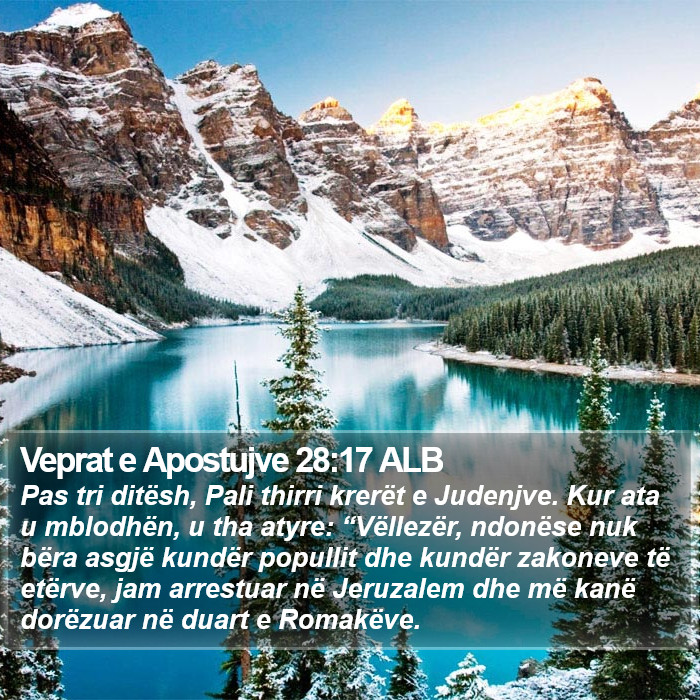 Veprat e Apostujve 28:17 ALB Bible Study