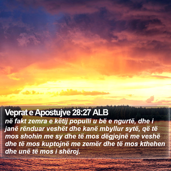 Veprat e Apostujve 28:27 ALB Bible Study