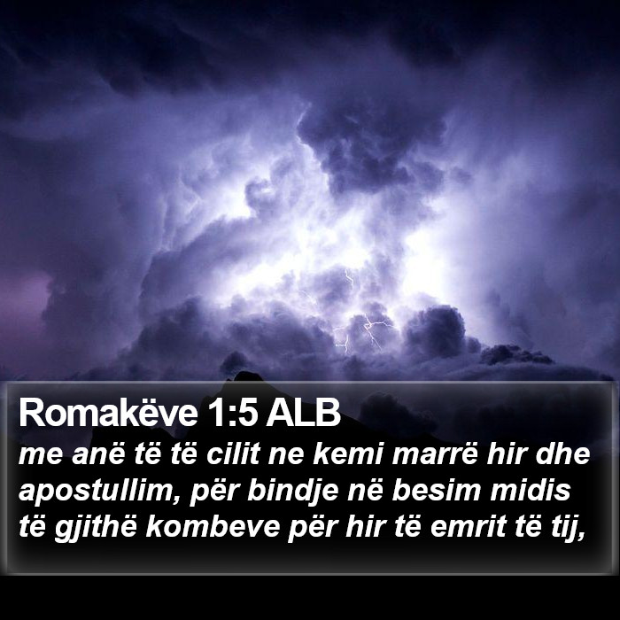 Romakëve 1:5 ALB Bible Study