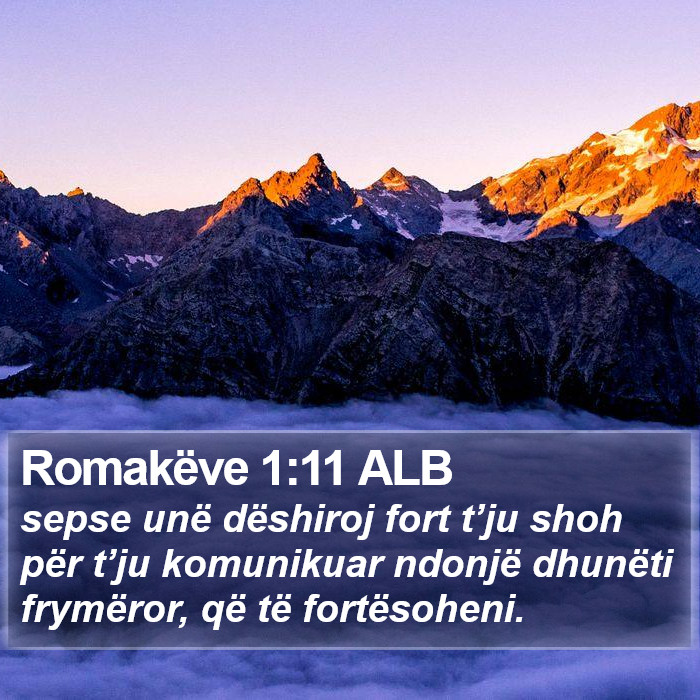 Romakëve 1:11 ALB Bible Study