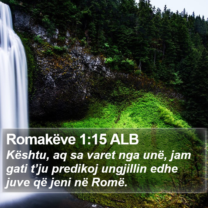 Romakëve 1:15 ALB Bible Study