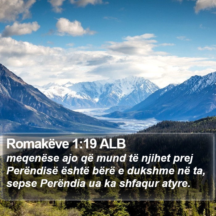 Romakëve 1:19 ALB Bible Study