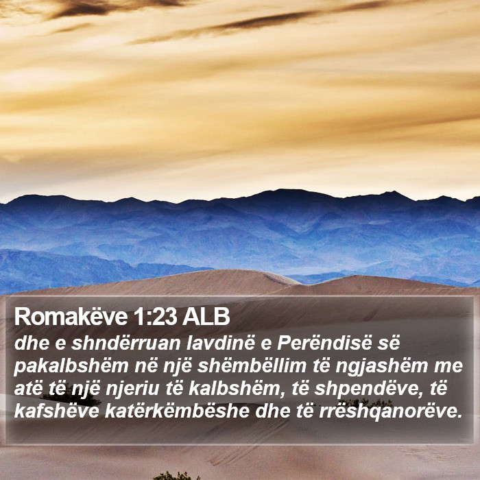 Romakëve 1:23 ALB Bible Study