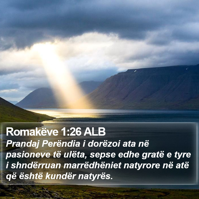 Romakëve 1:26 ALB Bible Study