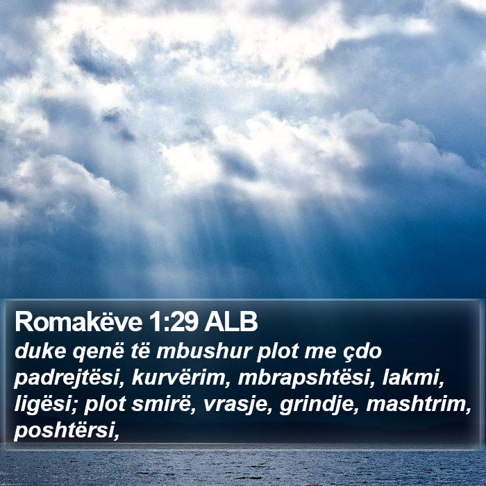 Romakëve 1:29 ALB Bible Study