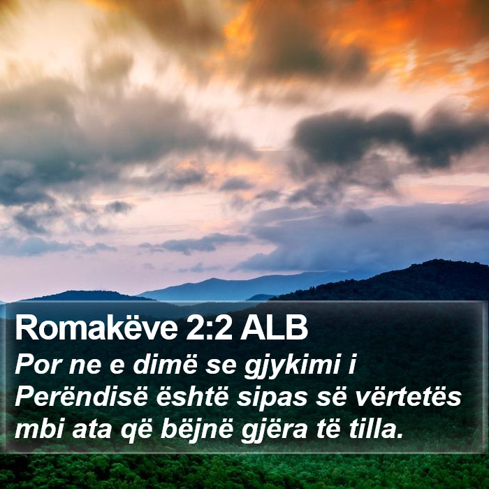 Romakëve 2:2 ALB Bible Study