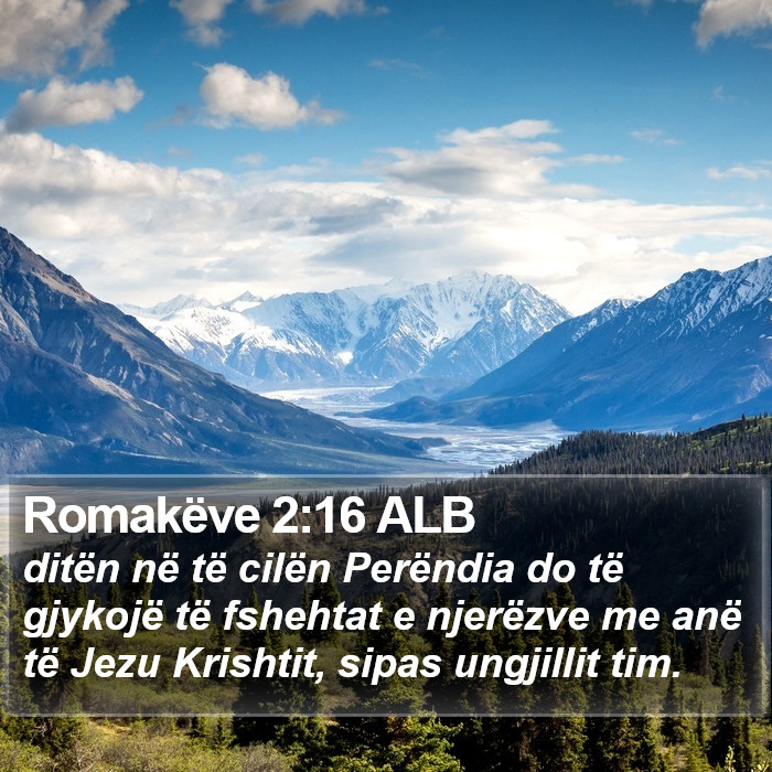 Romakëve 2:16 ALB Bible Study