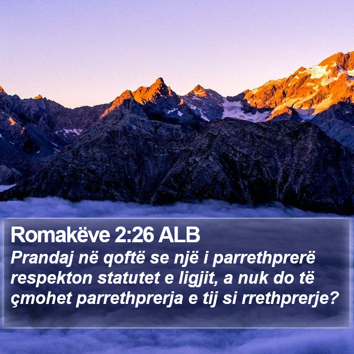 Romakëve 2:26 ALB Bible Study