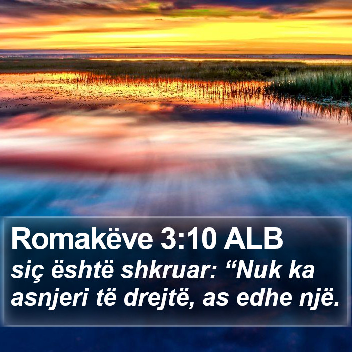 Romakëve 3:10 ALB Bible Study