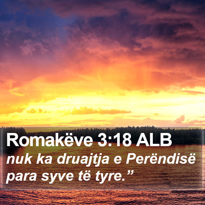 Romakëve 3:18 ALB Bible Study