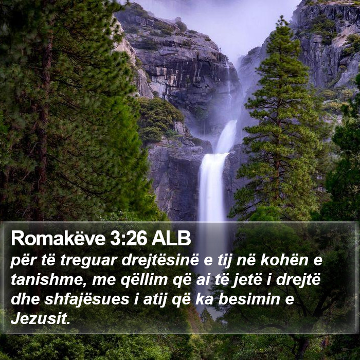 Romakëve 3:26 ALB Bible Study