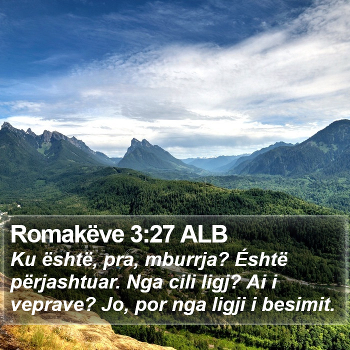 Romakëve 3:27 ALB Bible Study