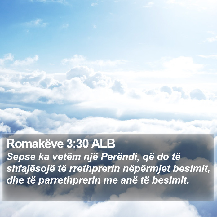 Romakëve 3:30 ALB Bible Study