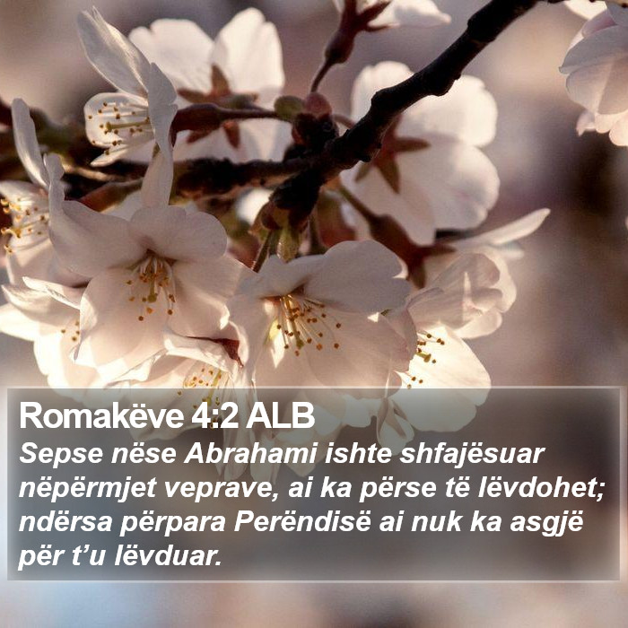 Romakëve 4:2 ALB Bible Study