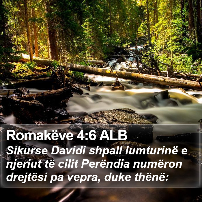 Romakëve 4:6 ALB Bible Study