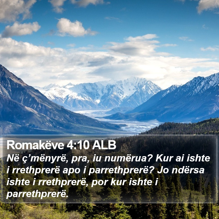 Romakëve 4:10 ALB Bible Study