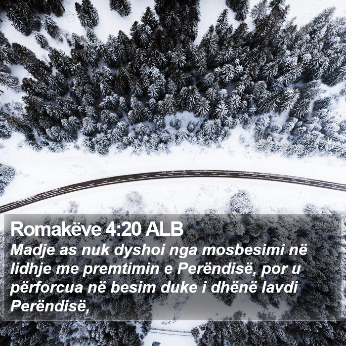 Romakëve 4:20 ALB Bible Study