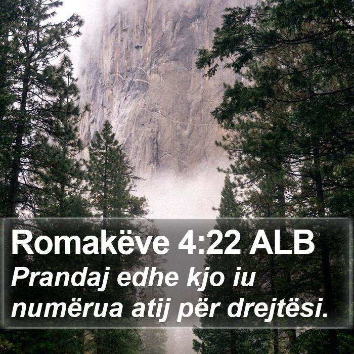 Romakëve 4:22 ALB Bible Study