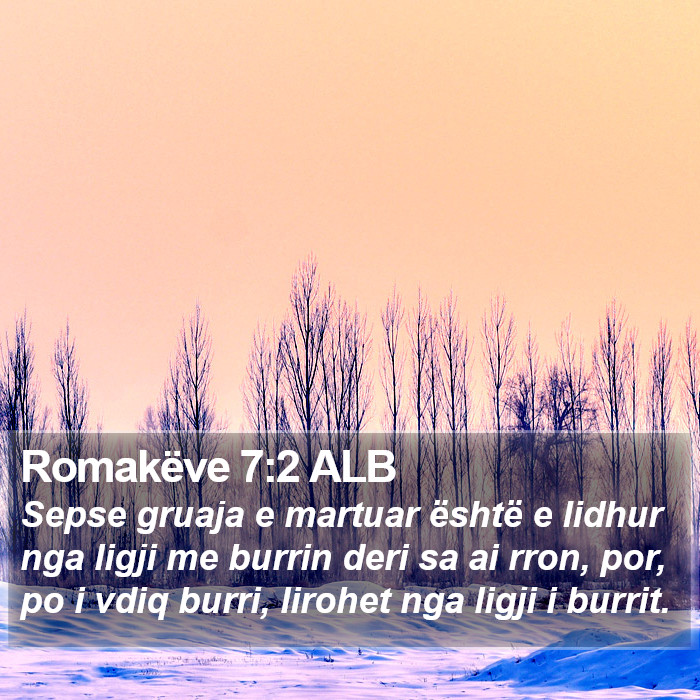 Romakëve 7:2 ALB Bible Study