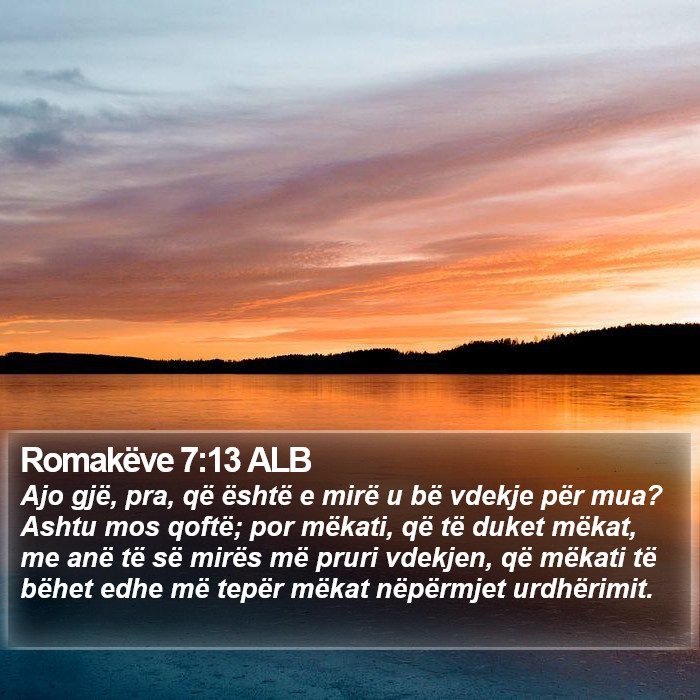 Romakëve 7:13 ALB Bible Study