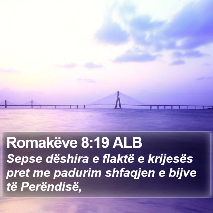 Romakëve 8:19 ALB Bible Study