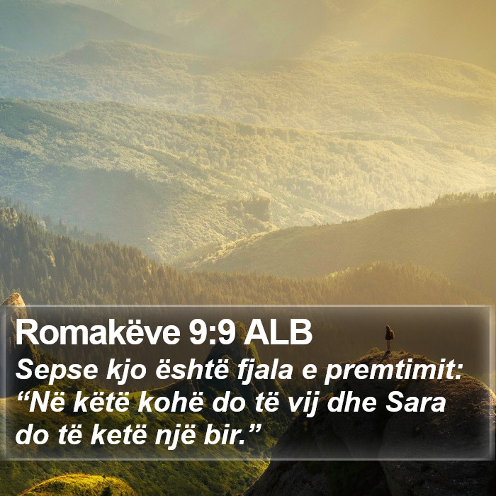 Romakëve 9:9 ALB Bible Study