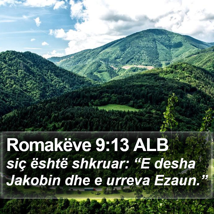 Romakëve 9:13 ALB Bible Study