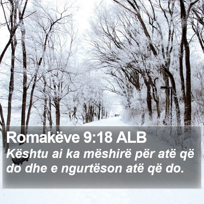 Romakëve 9:18 ALB Bible Study