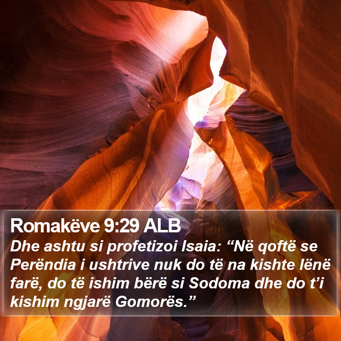 Romakëve 9:29 ALB Bible Study
