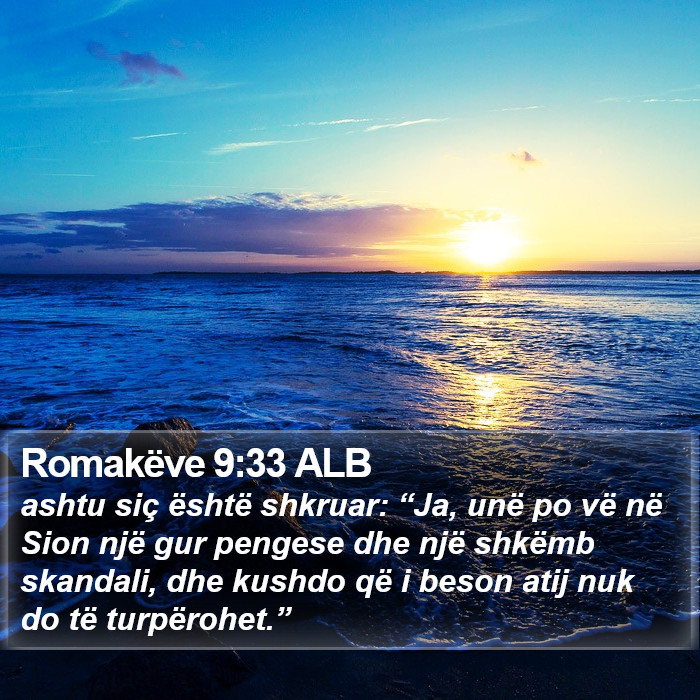 Romakëve 9:33 ALB Bible Study