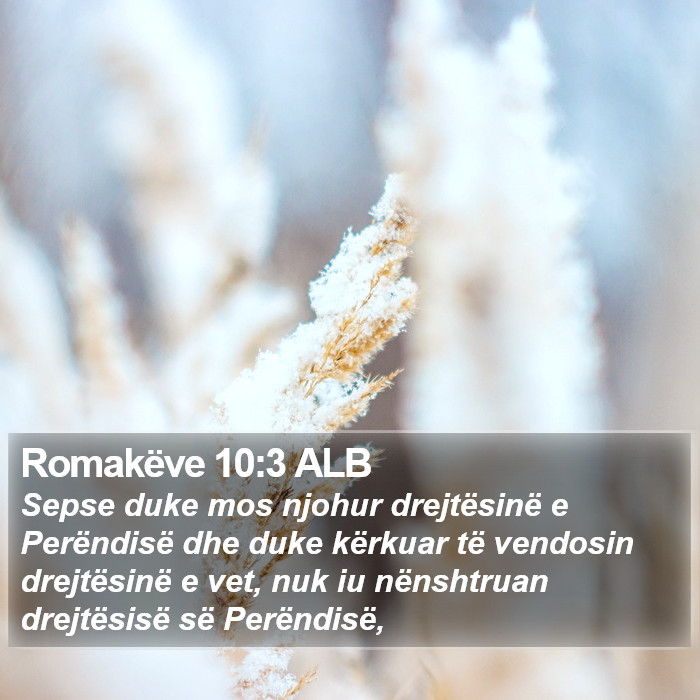 Romakëve 10:3 ALB Bible Study