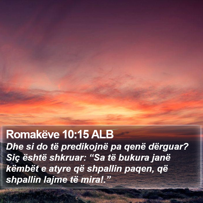 Romakëve 10:15 ALB Bible Study