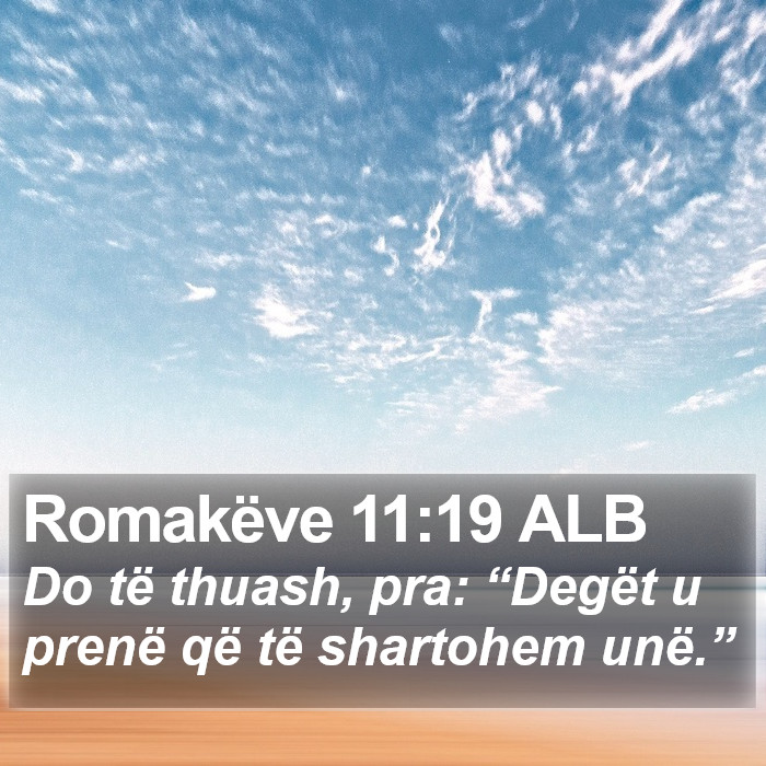 Romakëve 11:19 ALB Bible Study