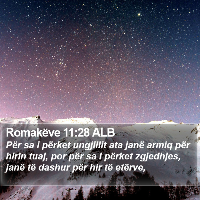 Romakëve 11:28 ALB Bible Study