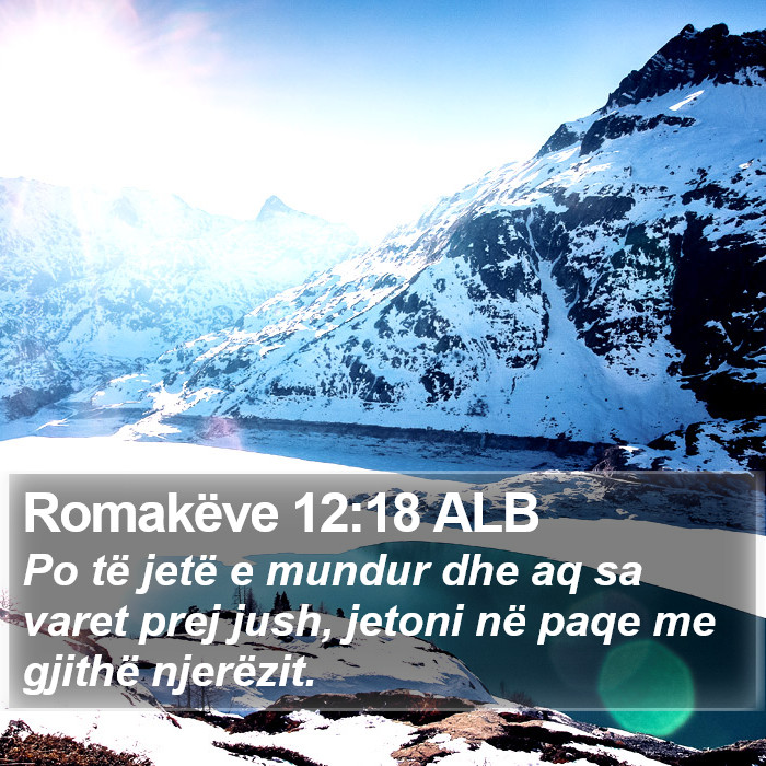 Romakëve 12:18 ALB Bible Study