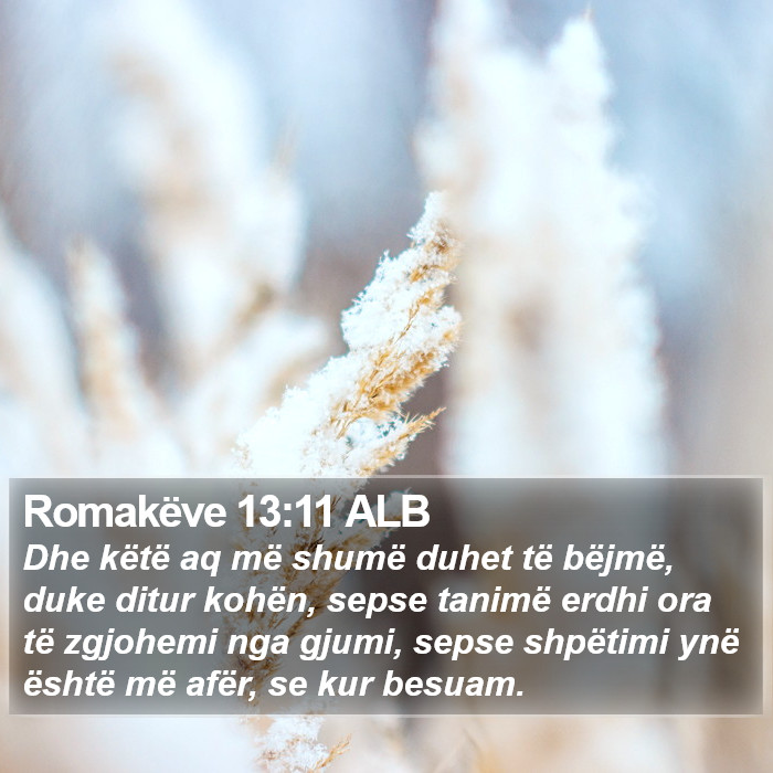 Romakëve 13:11 ALB Bible Study