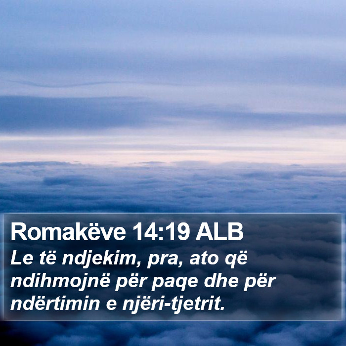 Romakëve 14:19 ALB Bible Study