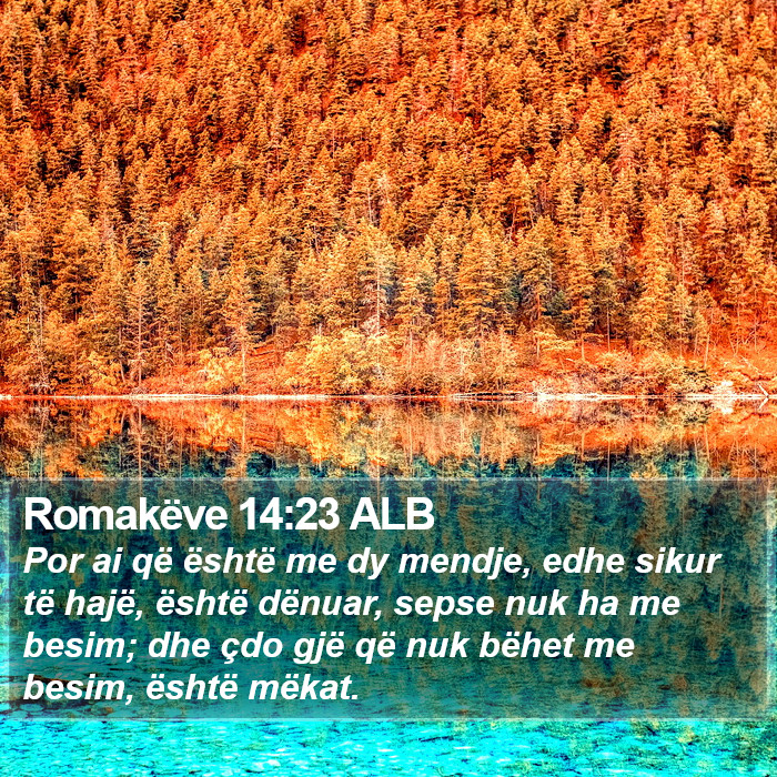 Romakëve 14:23 ALB Bible Study