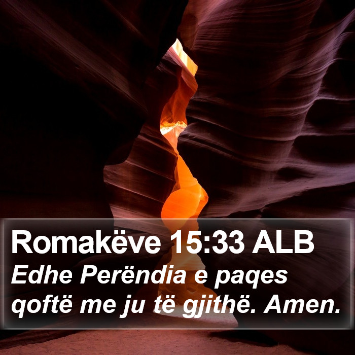 Romakëve 15:33 ALB Bible Study