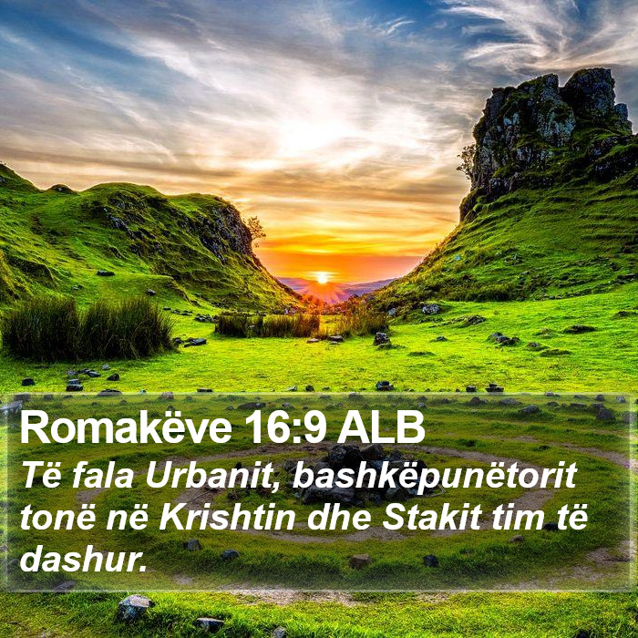 Romakëve 16:9 ALB Bible Study