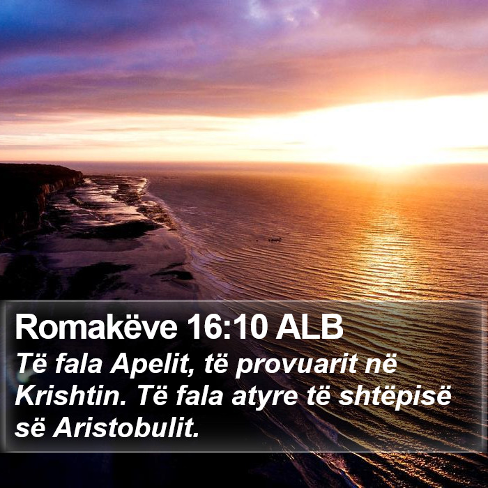 Romakëve 16:10 ALB Bible Study