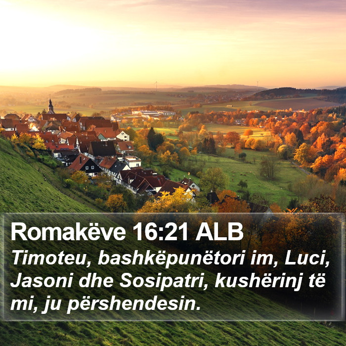 Romakëve 16:21 ALB Bible Study