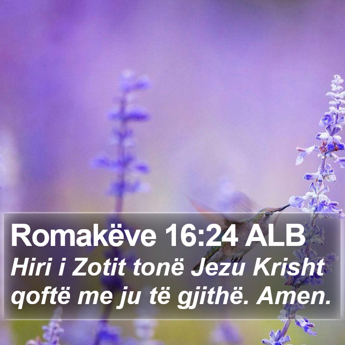 Romakëve 16:24 ALB Bible Study