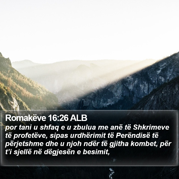 Romakëve 16:26 ALB Bible Study