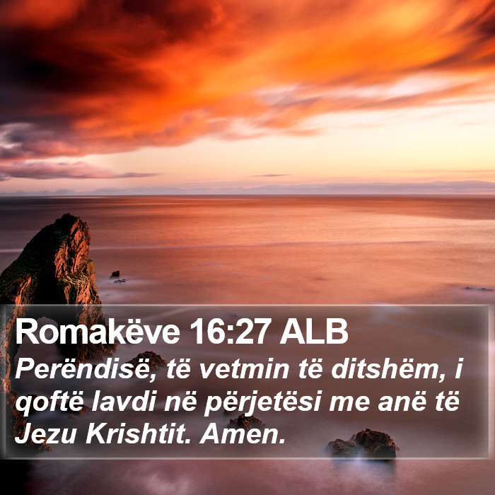 Romakëve 16:27 ALB Bible Study