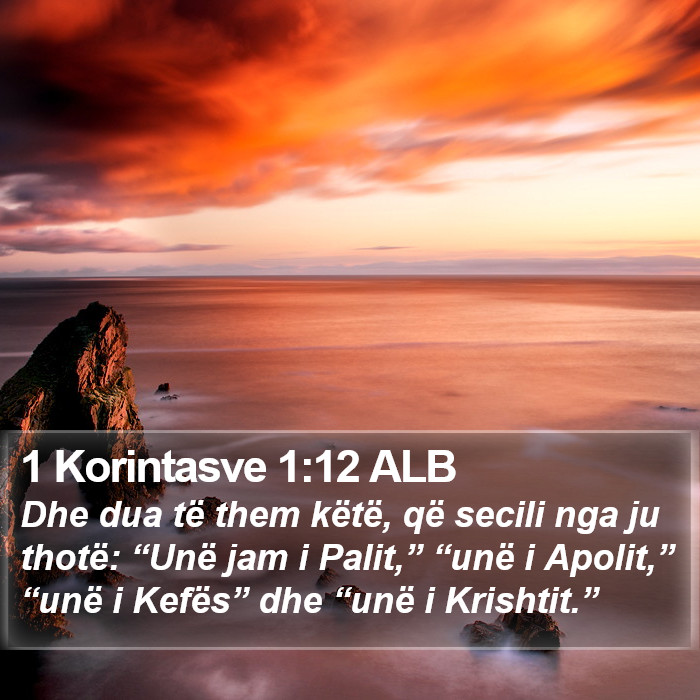 1 Korintasve 1:12 ALB Bible Study