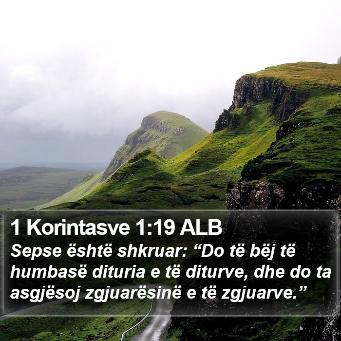 1 Korintasve 1:19 ALB Bible Study