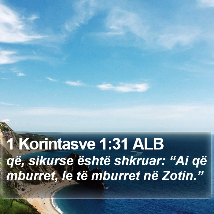 1 Korintasve 1:31 ALB Bible Study