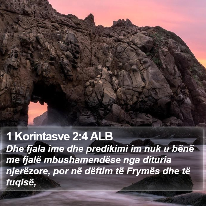 1 Korintasve 2:4 ALB Bible Study